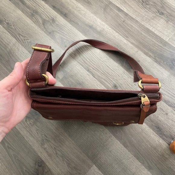 Fossil LEATHER crossbody bag - Picture 4 of 8